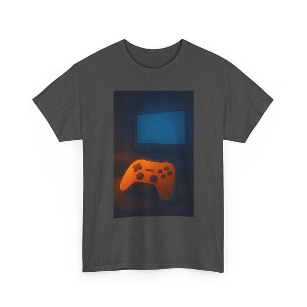 Gamer Controller Tee — Retro Neon Video Game Graphic T‑Shirt
