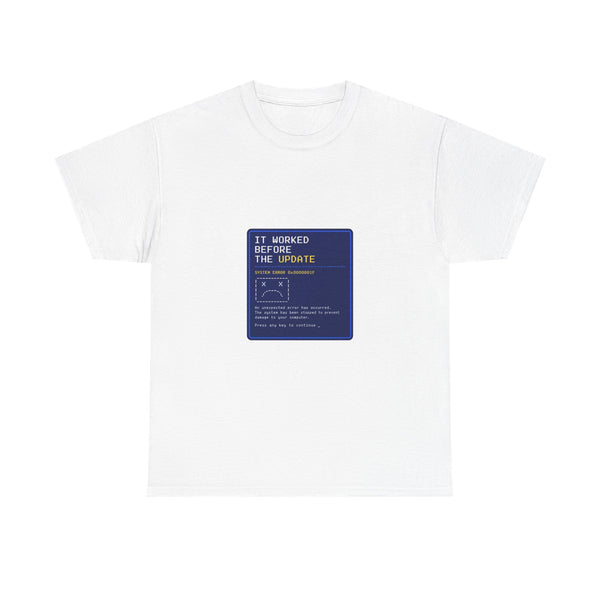 It Worked Before The Update - Retro Crash Screen Tee