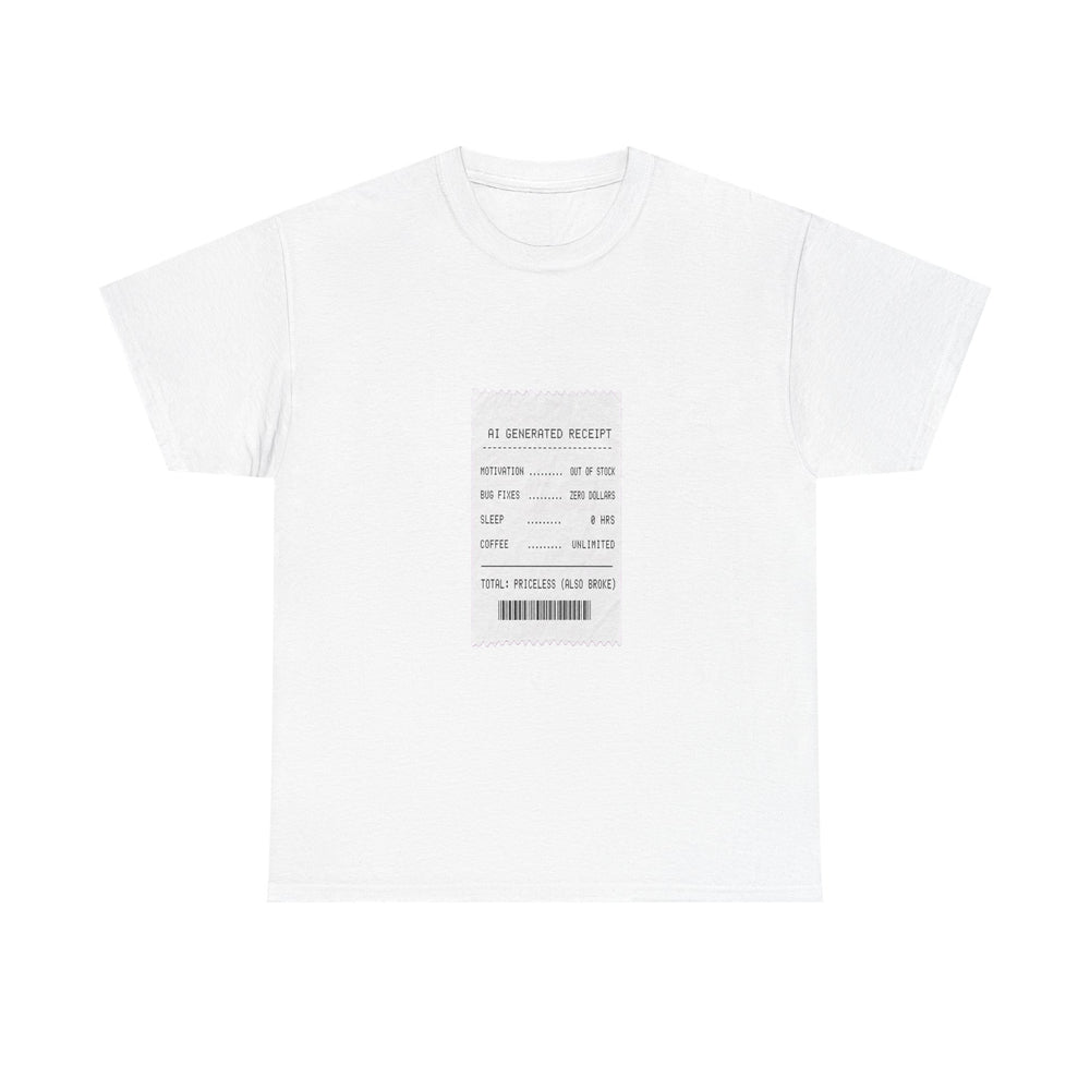 AI Generated Receipt - Itemized Developer Tee