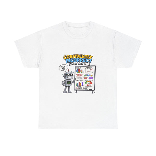 Confidently Incorrect - Funny AI Meme T-Shirt
