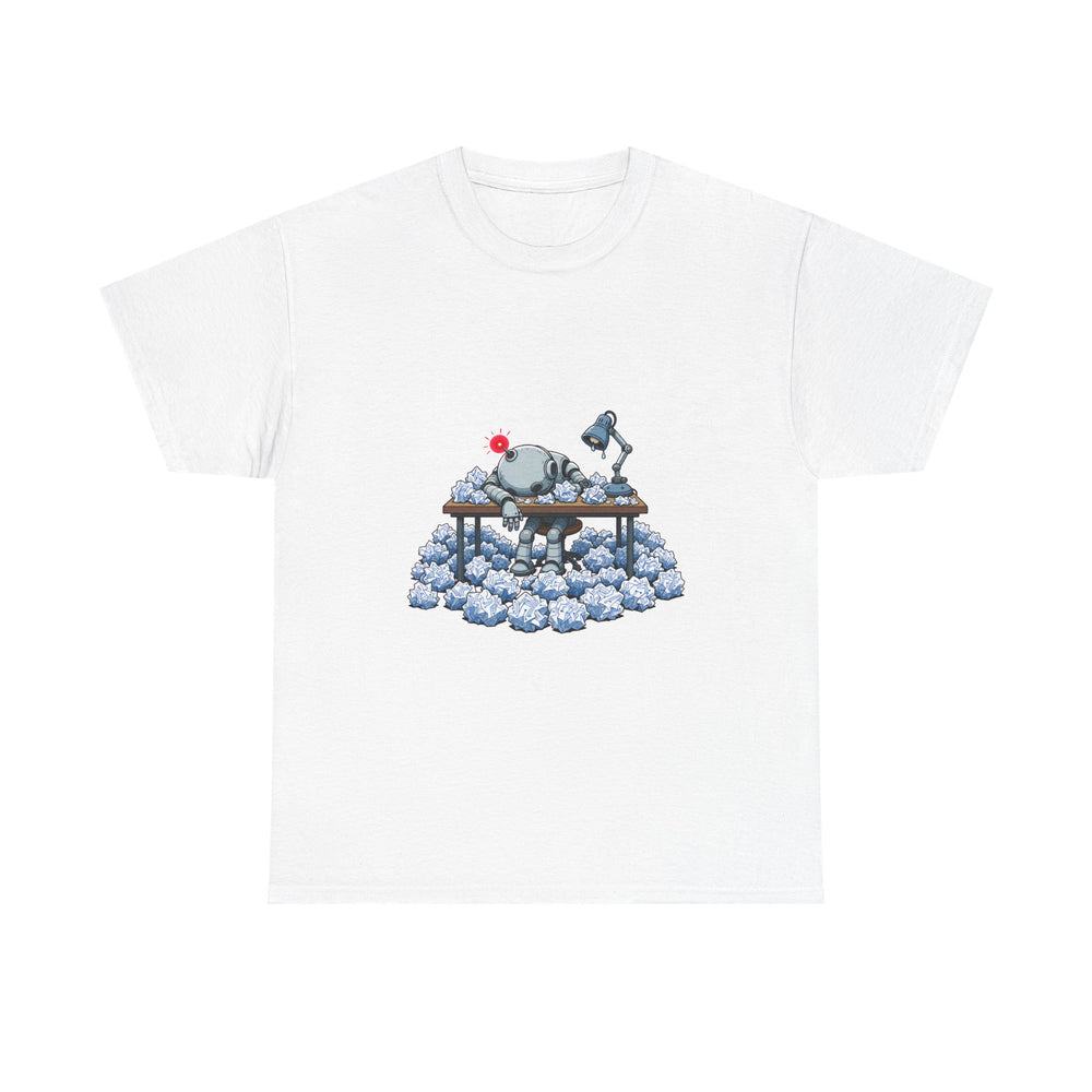 Robot Writer's Block - Funny AI Meme T-Shirt