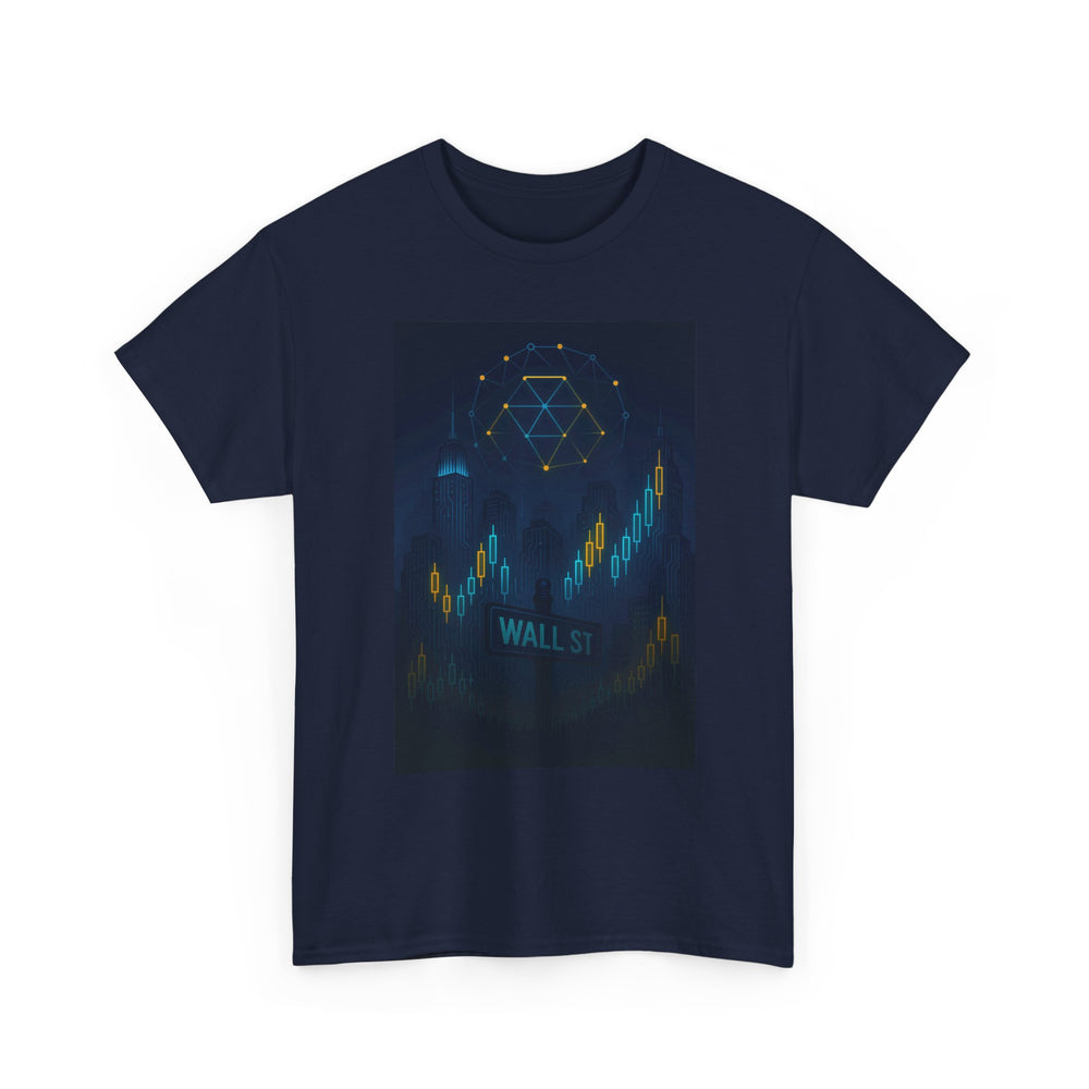 T-Shirt — 'Wall St.' Crypto Candlestick Chart Tech Stock Market Tee
