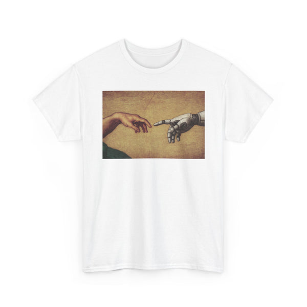 Artistic Unisex Cotton Tee: Iconic Hand Design