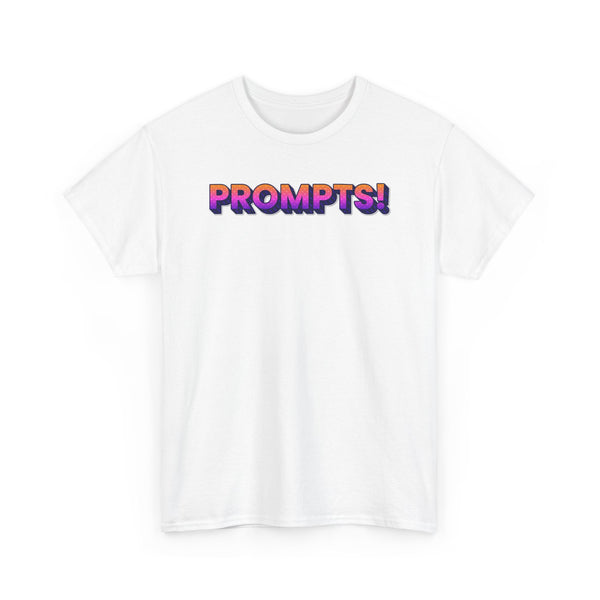 Colorful Prompts! Unisex Heavy Cotton Tee, Motivational T-Shirt, Everyday Wear, Creative Inspiration, Unique Gift Idea, Casual Attire