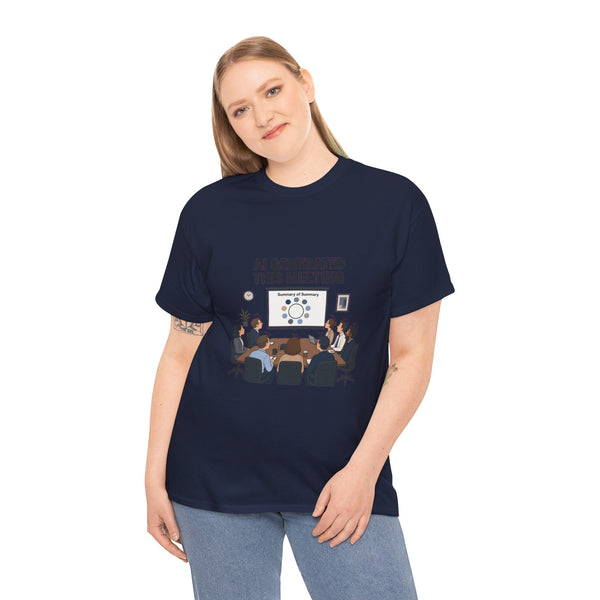 AI Generated This Meeting - Office Satire Tee