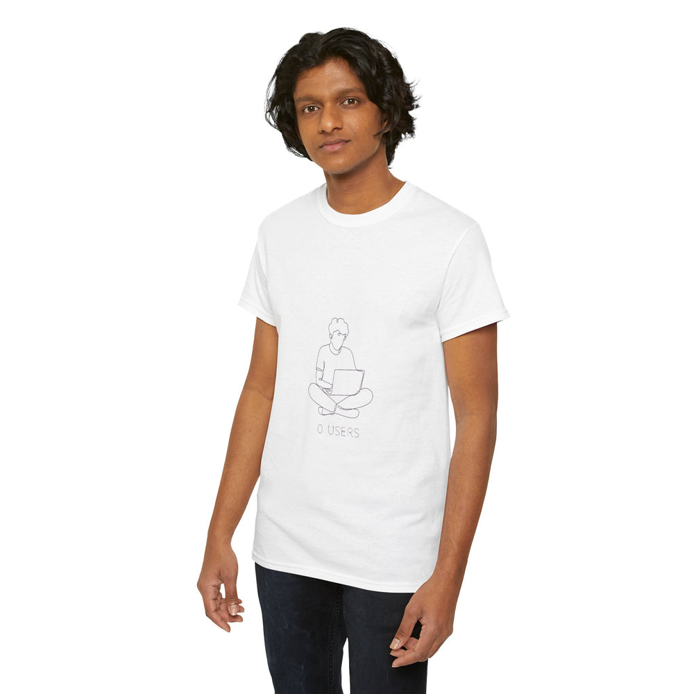 0 Users - Minimalist Line Art Tee
