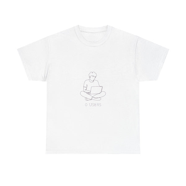 0 Users - Minimalist Line Art Tee